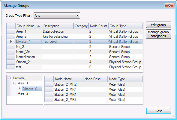 Manage Groups